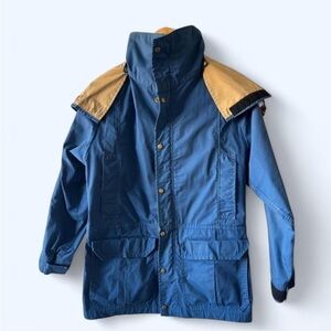 Men's Vintage Blue and Tan Utility Jacket #camping #outdoors #hiking